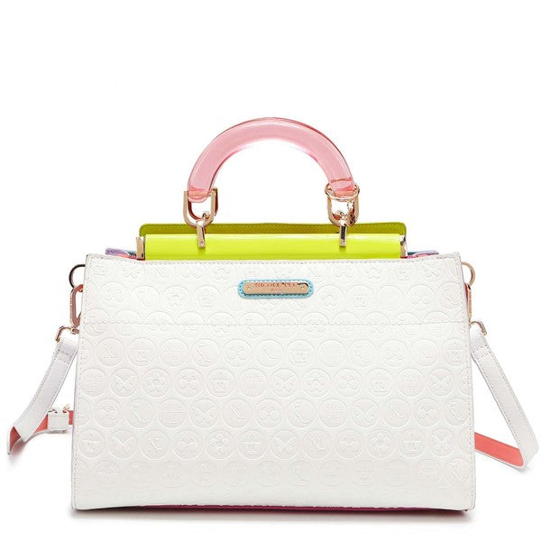 NICOLE LEE DULCE STRUCTURED SATCHEL -  Nueva Moda Boutique By Giselly 