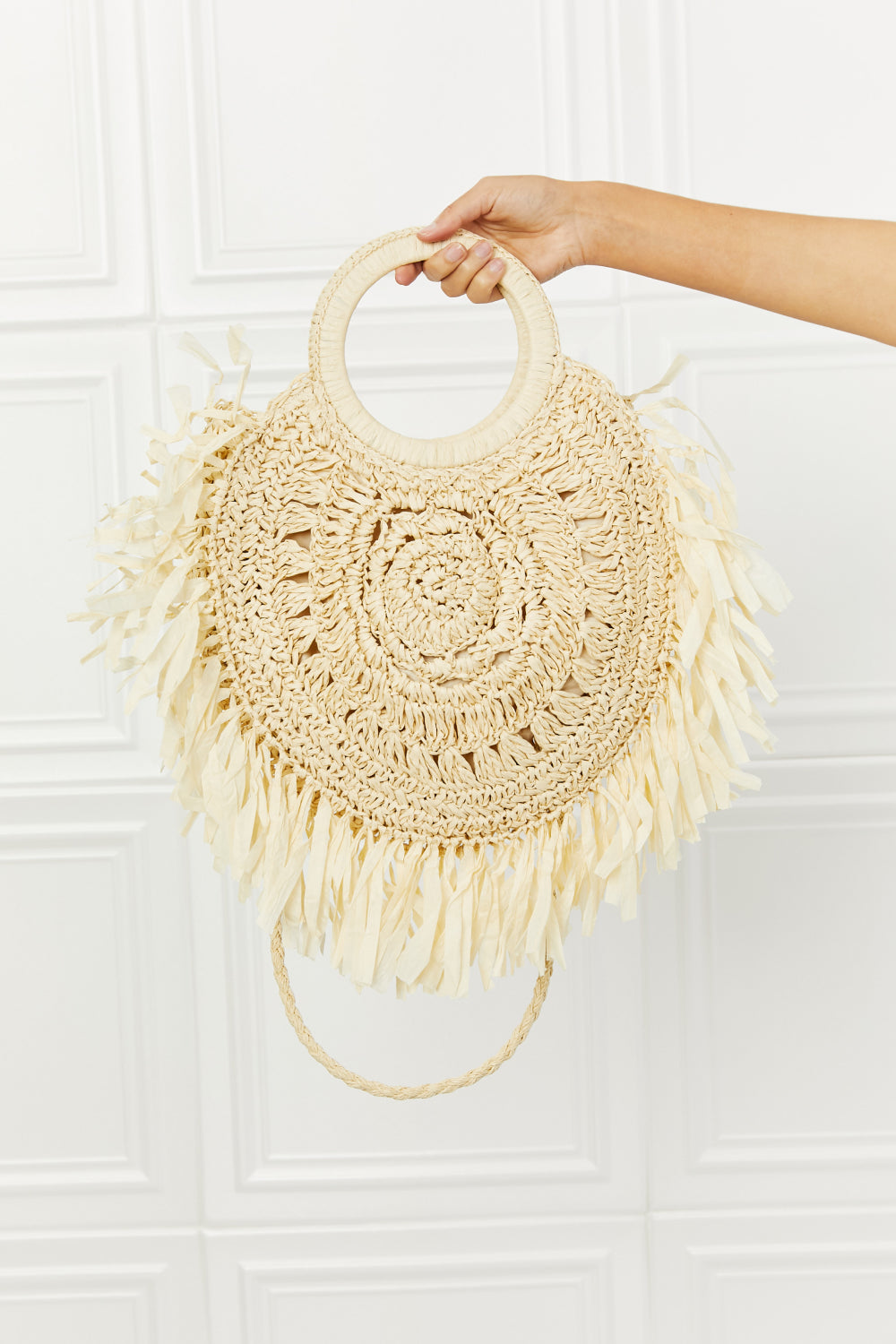 Fame Found My Paradise Straw Handbag -  Nueva Moda Boutique By Giselly 