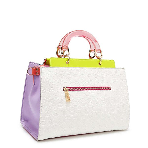 NICOLE LEE DULCE STRUCTURED SATCHEL -  Nueva Moda Boutique By Giselly 