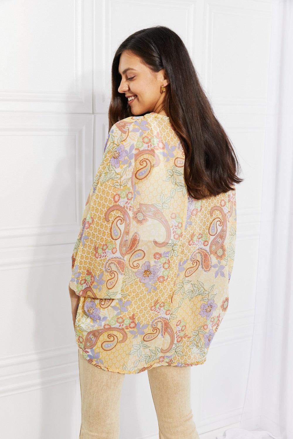 Culture Code Full Size Lasting Love Paisley Kimono -  Nueva Moda Boutique By Giselly 