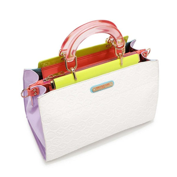 NICOLE LEE DULCE STRUCTURED SATCHEL -  Nueva Moda Boutique By Giselly 