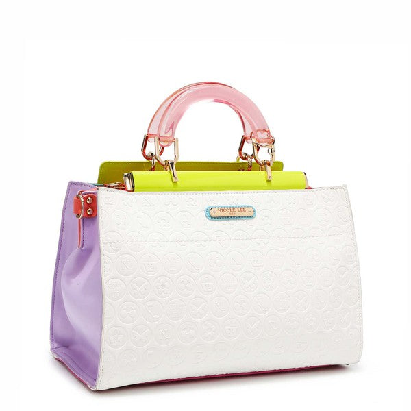 NICOLE LEE DULCE STRUCTURED SATCHEL -  Nueva Moda Boutique By Giselly 